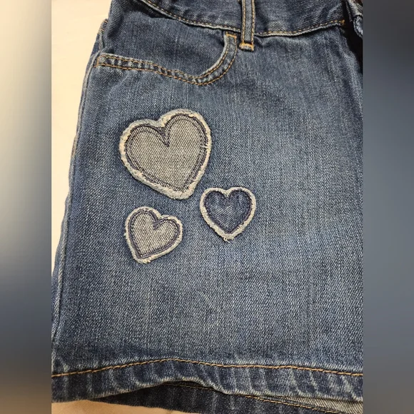 Children's Place Girl's  Denim Jean Shorts Size 12 #G-09 - Picture 5 of 8
